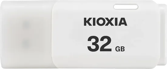 32GB USB2.0 KIOXIA BEYAZ USB BELLEK LU202W032GG4 resmi