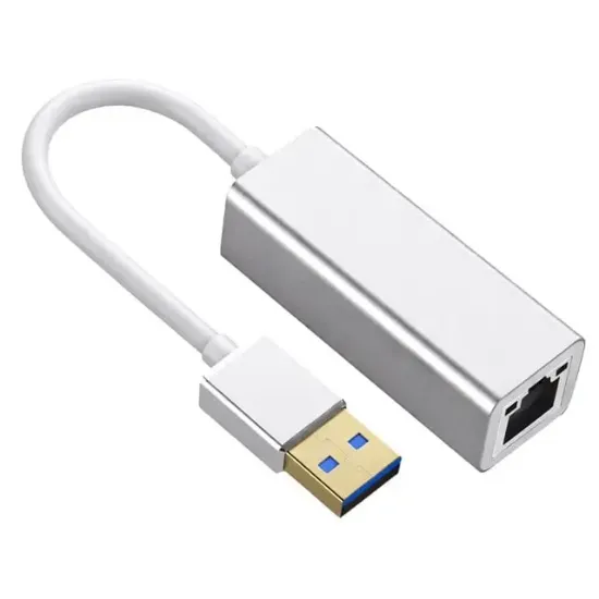 Fully H-608EM USB 3.0 to RJ45 Gigabit Ethernet Adaptör Çevirici Alüminyum Gövde resmi