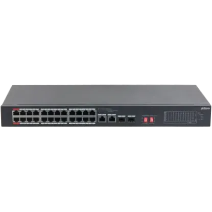DAHUA S3226-24ET-240 24 PORT 24XFE-2XGE-2X1GE/SFP 240W POE SWİTCH resmi