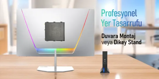 PRITTEC Q7-TH610L MINI PC I3-12100 /12 GB / 512 Nvme M2 / Free Dos resmi