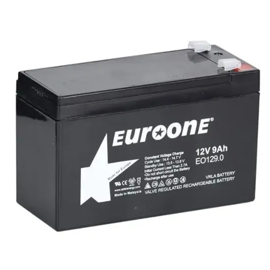 Euroone EO-129.0 12 Volt  9 Amper Bakımsız Kuru Akü resmi
