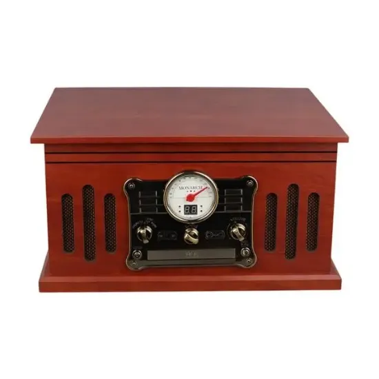 MagicVoice F39 Retro Vintage Çanta Pikap - CD - Kaset - Radyo - Bluetooth - AUX - USB Mp3 Çalar resmi