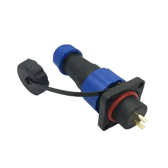 SD16 Su Geçirmez 2 Pin 16 Mm Dörtgen Konnektör (Fiş-Soket / Erkek-Dişi) resmi