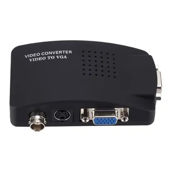 Powermaster PM-983 BNC S-Video VGA'dan VGA'ya Görüntü Dönüştürücü 1080P Destekli resmi