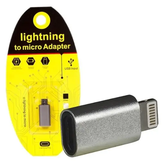 PowerMaster IPhone Lightnıng TO Samsung MICRO-USB Çevirici OTG Aparat resmi