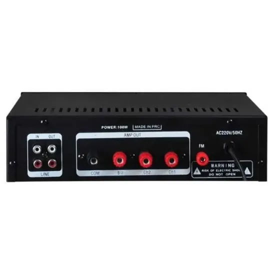 Westa WM-605U USB-Bluetooth 2 Bölgeli 2 Mikrofon Girişli 100 Watt Trafolu Anfi resmi