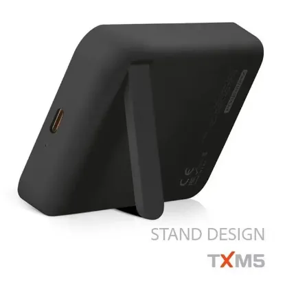 Powerway 10.000mAh PD15W Magsafe Kablosuz Wireless Taşınabilir Şarj Cihazı Siyah Powerbank TXM10 resmi