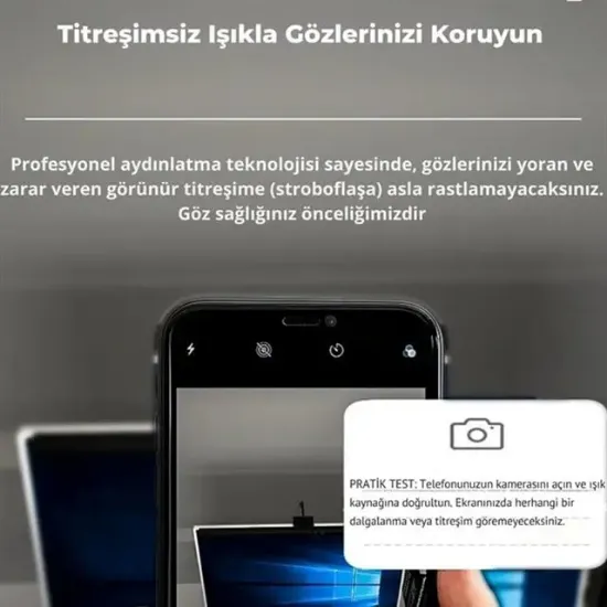 PowerMaster PM-29316 Asimetrik Göz Koruyucu Monitör Işık Barı 61cm 3 Renk Modlu resmi