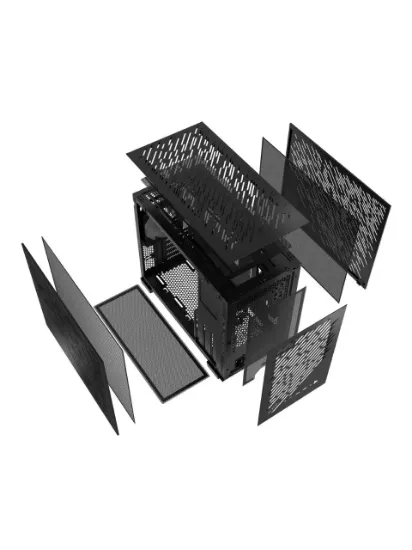 XPG Valor Air Nano ARGB USB 3.2 Siyah ATX Mid-Tower Kasa (VALORAIRNANOMAA-BKCWW) resmi