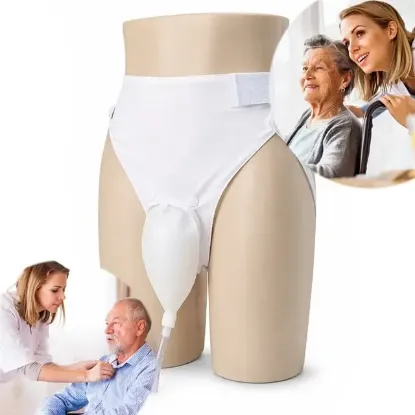 Sunup SN-29977 Yaşlı Erkekler İçin Silikon İdrar Toplayıcı Külotlu Üniter Sistemi resmi