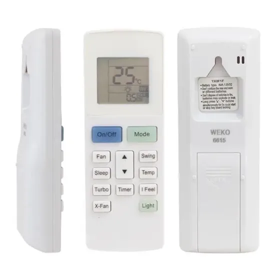 Alarko YAW 1F Duvar Tipi Split Klima Kumandası resmi