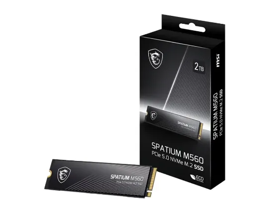 2TB MSI SPATIUM M560 PCIE 5.0 NVME M2 10300/8700MB/s resmi