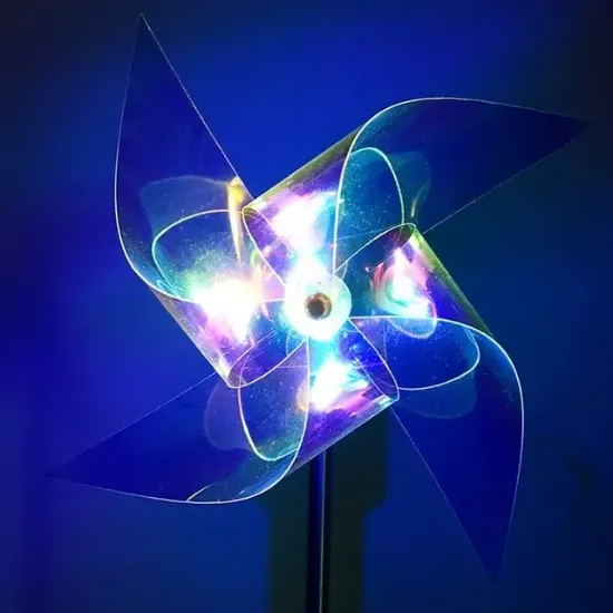 Powermaster PM-29310 Dc 5 Volt Solar Rüzgar Gülü Led Bahçe Aydınlatma 2'li Paket resmi