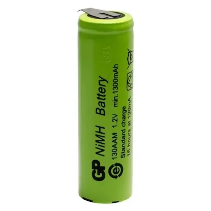 GP 1300mA 1.2V Düz Kafa Puntalı Aa Kalem Pil 130AAM resmi