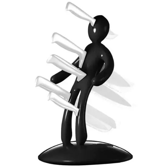 Sunup SN-29170 Siyah Çok Amaçlı Mutfak Tezgah Üstü Bıçak Tutucu Stand Organizer resmi