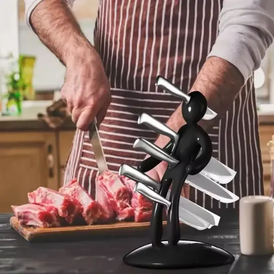 Sunup SN-29170 Siyah Çok Amaçlı Mutfak Tezgah Üstü Bıçak Tutucu Stand Organizer resmi