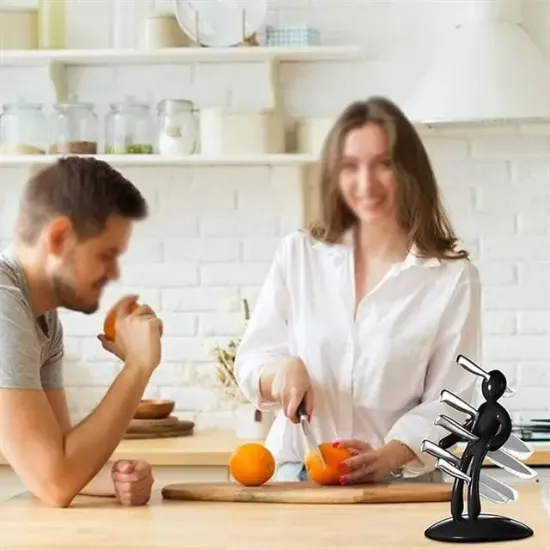 Sunup SN-29170 Siyah Çok Amaçlı Mutfak Tezgah Üstü Bıçak Tutucu Stand Organizer resmi