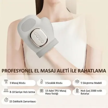 Sunup SN-30763 Isı Kompresyonlu Akıllı El Masaj Cihazı resmi