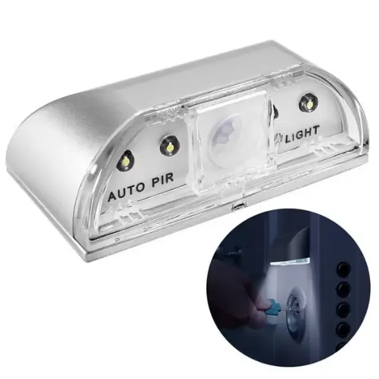 Powermaster PM-37708 Hareket Sensörlü 4 LED'li Pratik Aydınlatma resmi