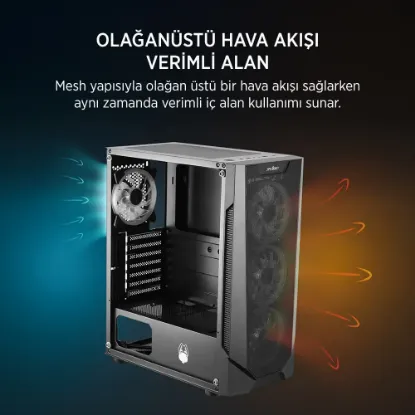 JAMES DONKEY HELIX H800 4XRBW ATX 650W GAMING KASA resmi