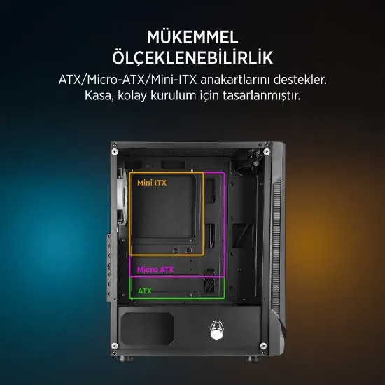 JAMES DONKEY HELIX H800 4XRBW ATX 550W GAMING KASA resmi