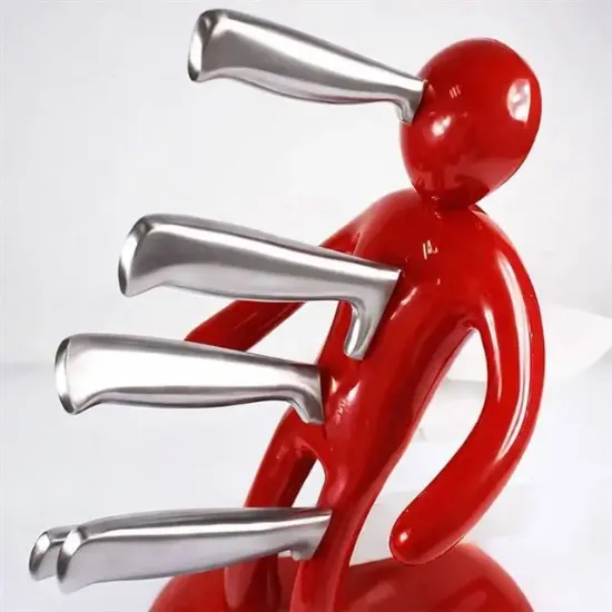 Sunup SN-29169 Kırmızı Çok Amaçlı Mutfak Tezgah Üstü Bıçak Tutucu Stand Organizer resmi