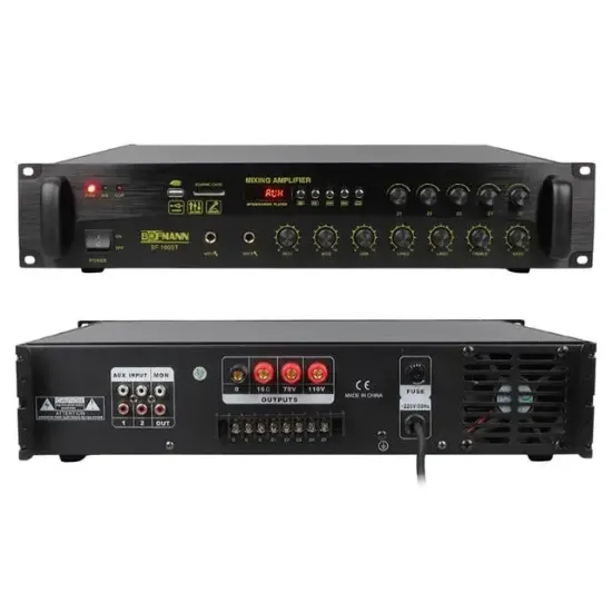Bofmann BF-1005T 1000 Watt USB-SD-Bluetooth Hat Trafolu 5 Bölgeli Mixer Anfi resmi