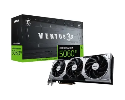 MSI GEFORCE RTX 5060 TI 8G VENTUS 3X OC GDDR7 128B DX12 PCIE 5.0 X16 (3XDP 1XHDMI) resmi