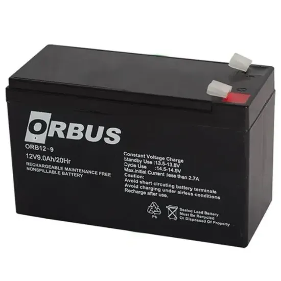 Orbus ORB12-9 12 Volt 9 Amper Kuru Akü (150x65x90 Mm) resmi