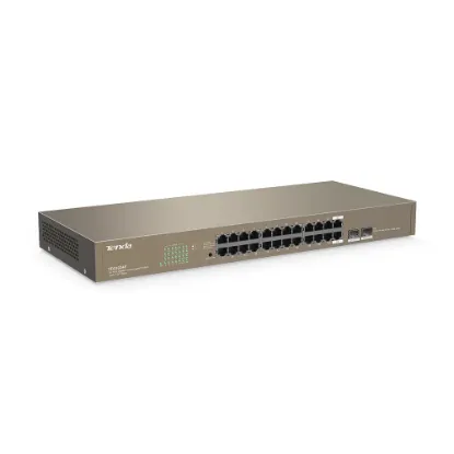 TENDA TEG1024F 24PORT 2SFP 10/100/1000 GIGABIT SWITCH resmi