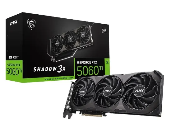 MSI GEFORCE RTX 5060 TI 8G SHADOW 3X OC CLASSIC resmi