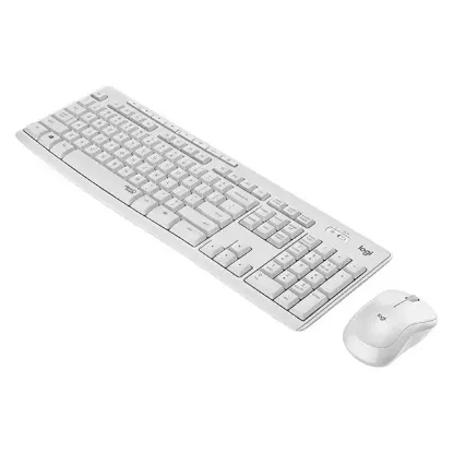 Logitech MK295 Q Tr Beyaz Kablosuz Klavye Mouse Set resmi
