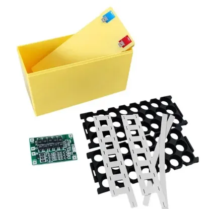 Powermaster PM-29162 12.6V 3S 40A BMS'li Boş Motosiklet Akü Kutusu ve 21'li 18650 Pil Yuvası Seti resmi