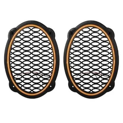 Poke PK-5052 Oval Hoparlör Kapağı Turuncu LED Sabit (2'li Paket) resmi