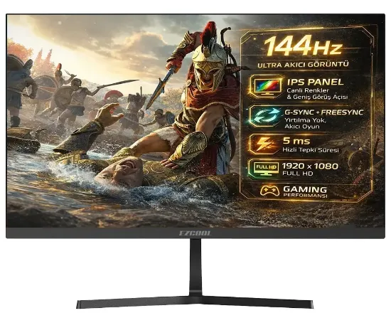 27 EZCOOL CORP EZP24 144HZ 5MS IPS MONITÖR ( Sıfır Ölü Piksel Garantili) resmi