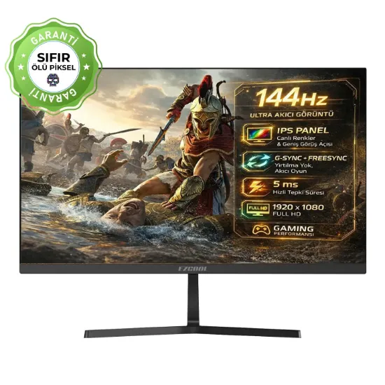 27 EZCOOL CORP EZP24 144HZ 5MS IPS MONITÖR ( Sıfır Ölü Piksel Garantili) resmi