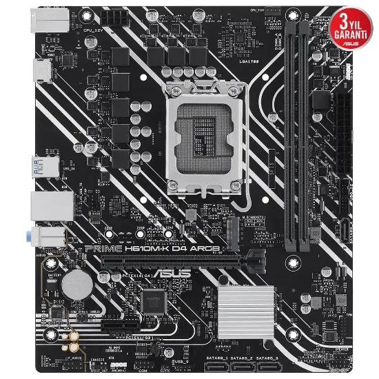ASUS PRIME H610M-K D4 ARGB DDR4 3200MHZ MATX resmi