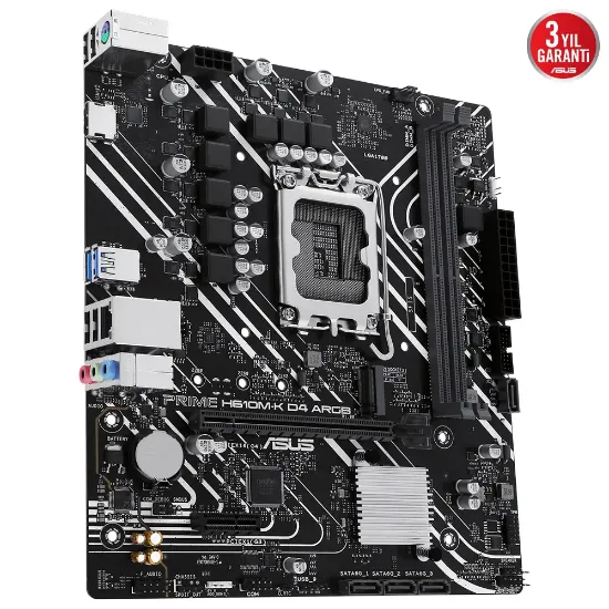ASUS PRIME H610M-K D4 ARGB DDR4 3200MHZ MATX resmi