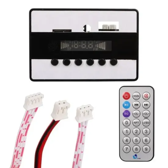 Magicvoice MV-14907 USB-SD-AUX-Bluetooth Kumandalı Ekranlı Oto Teyp Çevirici Dijital Player Board resmi