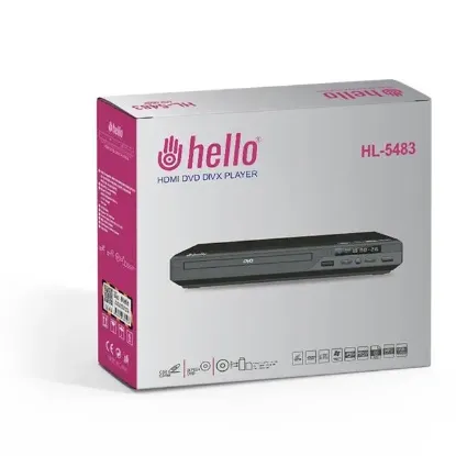 Hello HL-5483 USB-HDMI-DIVX Kumandalı DVD Player resmi