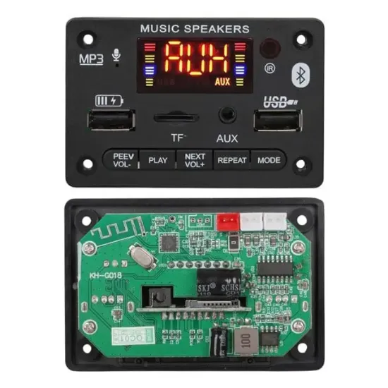 Magicvoice USB-SD-Bluetooth-Kumanda-2*40W Anfi Çıkışlı Oto Teyp Çevirici Dijital Player Board resmi