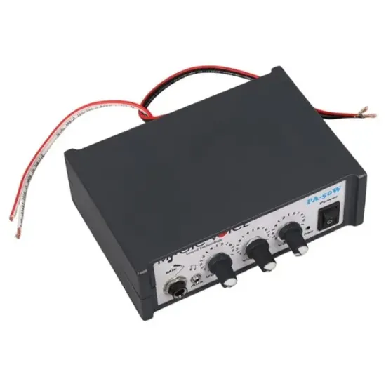 12 Volt 40 Watt Mini Metal Kasa Pazarcı Anfisi resmi