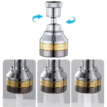 Sunup SN-29319 Üç Kademe Hız Ayarlı Su Akış Kontrollü Musluk Başlığı resmi