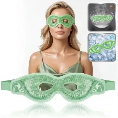 Sunup SN-29668 Jel Boncuklu Göz Maskesi Soğuk & Sıcak Kullanım Rahatlatıcı Terapi Maskesi resmi