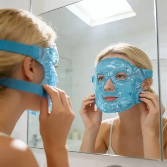 Sunup SN-29669 Soğuk Sıcak Kullanım Jel Boncuklu Tam Yüz Terapi Maskesi resmi