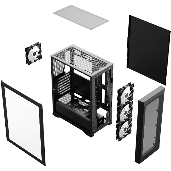 FRISBY FC-9480G 600W 80+ BRONZE 4X RGB MESH GAMING resmi