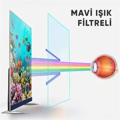 Weko WK-29923 32" Mavi Işık Filtreli TV Ekran Koruyucu Darbeye Dayanıklı 2mm Optik Difüzörlü resmi