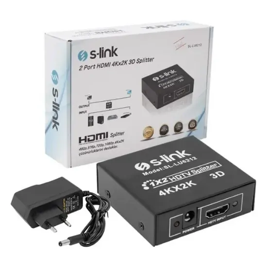 S-Link SL-LU6212 2 Port 4K-2K HDMI Dağıtıcı resmi