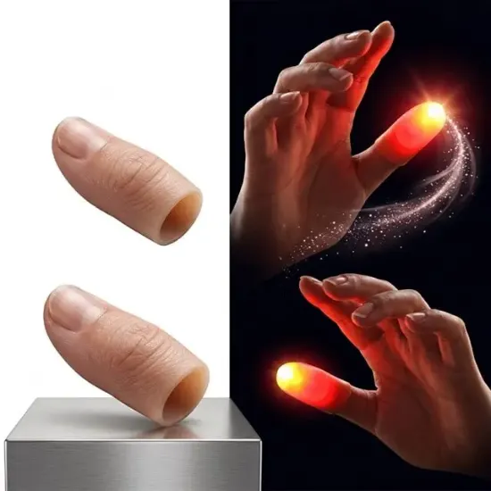 Sunup Sn-24882 Profesyonel Kirmizi LED Işikli Sihirbazlik Baş Parmaği Seti resmi