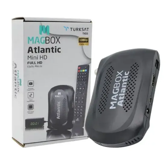 Magbox Atlantic Display Gözlü Tkgs'li 1080P Full HD Mini Uydu Alıcısı                                resmi